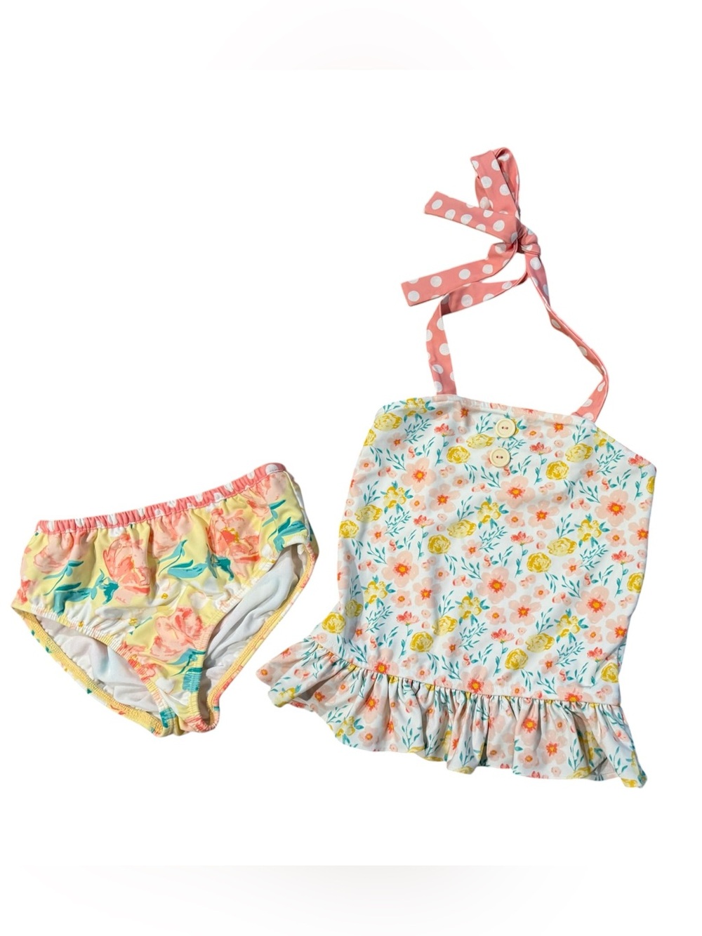 Eleanor Rose Floral Tinsley Halter Tankini Set Size 8-10